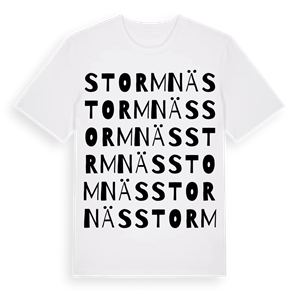 Stormnäs ordlek t-shirt – ekologisk bomull t-shirt från Pinshirt