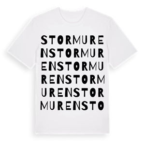 Stormuren ordlek t-shirt – ekologisk bomull t-shirt från Pinshirt