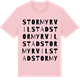 Pink Cotton t-shirt med Stormyr vilstad ordlek t-shirt