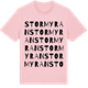 Pink Cotton t-shirt med Stormyran ordlek t-shirt