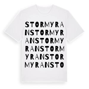 Stormyran ordlek t-shirt – ekologisk bomull t-shirt från Pinshirt