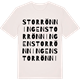 Vintage White t-shirt med Storrönningen ordlek t-shirt