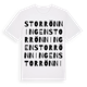 White t-shirt med Storrönningen ordlek t-shirt