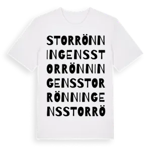 Storrönningens ordlek t-shirt – ekologisk bomull t-shirt från Pinshirt