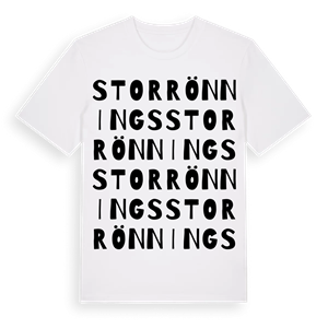 Storrönnings ordlek t-shirt – ekologisk bomull t-shirt från Pinshirt