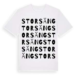 Storsäng ordlek t-shirt – ekologisk bomull t-shirt från Pinshirt
