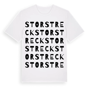 Storstreck ordlek t-shirt – ekologisk bomull t-shirt från Pinshirt