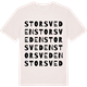 Vintage White t-shirt med Storsveden ordlek t-shirt