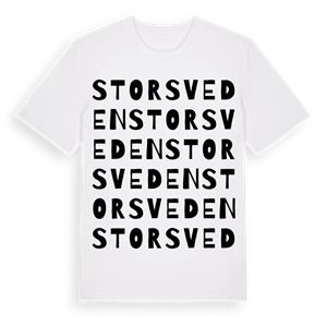 Storsveden ordlek t-shirt – ekologisk bomull t-shirt från Pinshirt