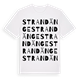 White t-shirt med Strandänge ordlek t-shirt