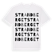 White t-shirt med Strandberget ordlek t-shirt