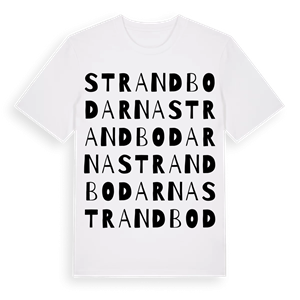 Strandbodarna ordlek t-shirt – ekologisk bomull t-shirt från Pinshirt