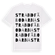White t-shirt med Strandfäbodarna ordlek t-shirt