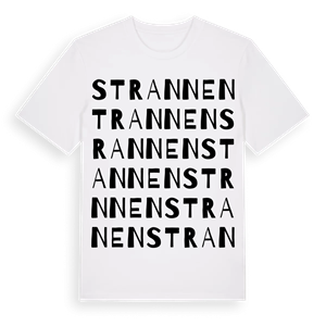 Strannen ordlek t-shirt – ekologisk bomull t-shirt från Pinshirt