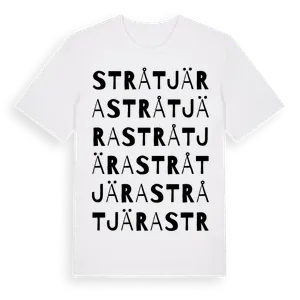 Stråtjära ordlek t-shirt – ekologisk bomull t-shirt från Pinshirt