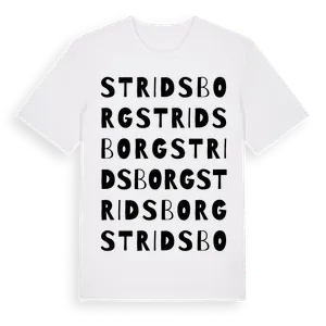 Stridsborg ordlek t-shirt – ekologisk bomull t-shirt från Pinshirt