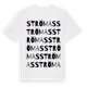 White t-shirt med Strömas ordlek t-shirt