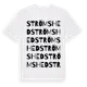 White t-shirt med Strömshed ordlek t-shirt