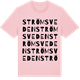 Pink Cotton t-shirt med Strömsveden ordlek t-shirt
