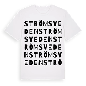 Strömsveden ordlek t-shirt – ekologisk bomull t-shirt från Pinshirt