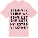 Pink Cotton t-shirt med Strömvik ordlek t-shirt