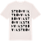 Vintage White t-shirt med Strömvik ordlek t-shirt