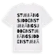 White t-shirt med Stubbängsudden ordlek t-shirt