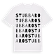 White t-shirt med Stubbaro ordlek t-shirt