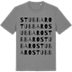 Mid Heather Gray t-shirt med Stubbaro ordlek t-shirt