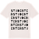 Vintage White t-shirt med Studenten ordlek t-shirt