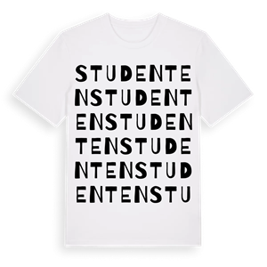 Studenten ordlek t-shirt – ekologisk bomull t-shirt från Pinshirt