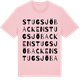 Pink Cotton t-shirt med Stugsjöbacken ordlek t-shirt