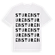 White t-shirt med Sturen ordlek t-shirt