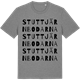 Mid Heather Gray t-shirt med Stuttjärnbodarna ordlek t-shirt