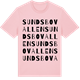 Pink Cotton t-shirt med Sundsbovallen ordlek t-shirt