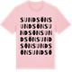 Pink Cotton t-shirt med Sundsön ordlek t-shirt