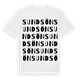 White t-shirt med Sundsön ordlek t-shirt