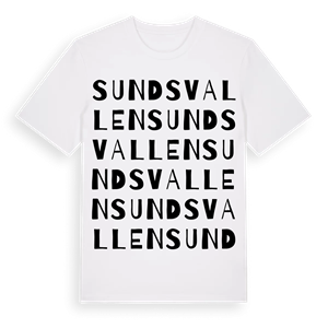Sundsvallen ordlek t-shirt – ekologisk bomull t-shirt från Pinshirt