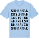 Blue Soul t-shirt med Sunnanåker ordlek t-shirt