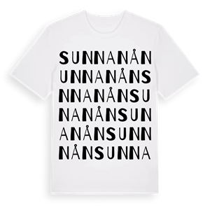 Sunnanån ordlek t-shirt – ekologisk bomull t-shirt från Pinshirt