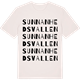 Vintage White t-shirt med Sunnanhedsvallen ordlek t-shirt