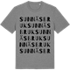 Mid Heather Gray t-shirt med Sunnäsbruk ordlek t-shirt
