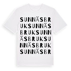 Sunnäsbruk ordlek t-shirt – ekologisk bomull t-shirt från Pinshirt