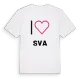 Jag älskar Sva t-shirt stort tryck