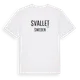 White t-shirt med Svallet i Sverige t-shirt