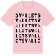 Pink Cotton t-shirt med Svallet ordlek t-shirt