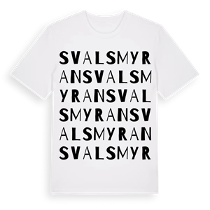 Svalsmyran ordlek t-shirt – ekologisk bomull t-shirt från Pinshirt