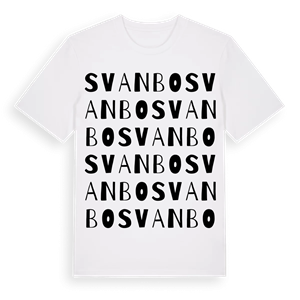 Svanbo ordlek t-shirt – ekologisk bomull t-shirt från Pinshirt