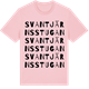 Pink Cotton t-shirt med Svantjärnsstugan ordlek t-shirt