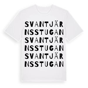 Svantjärnsstugan ordlek t-shirt – ekologisk bomull t-shirt från Pinshirt